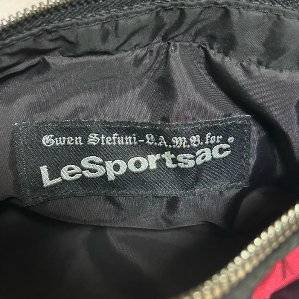LeSportSac L.A.M.B. Gwen Stefani Y2K Red Small Mini Baby Barrel Bag Angel Demi - Picture 8 of 13
